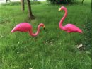 Us $114.0 5% Off|20Pcs/lot Plastic Flamingo Garden Decoration Yard Lawn Art  Ornament With Size46*55 And 33*75Cmcm|Flamingo Garden Decor|Garden ... tout Flamant Rose Jardin