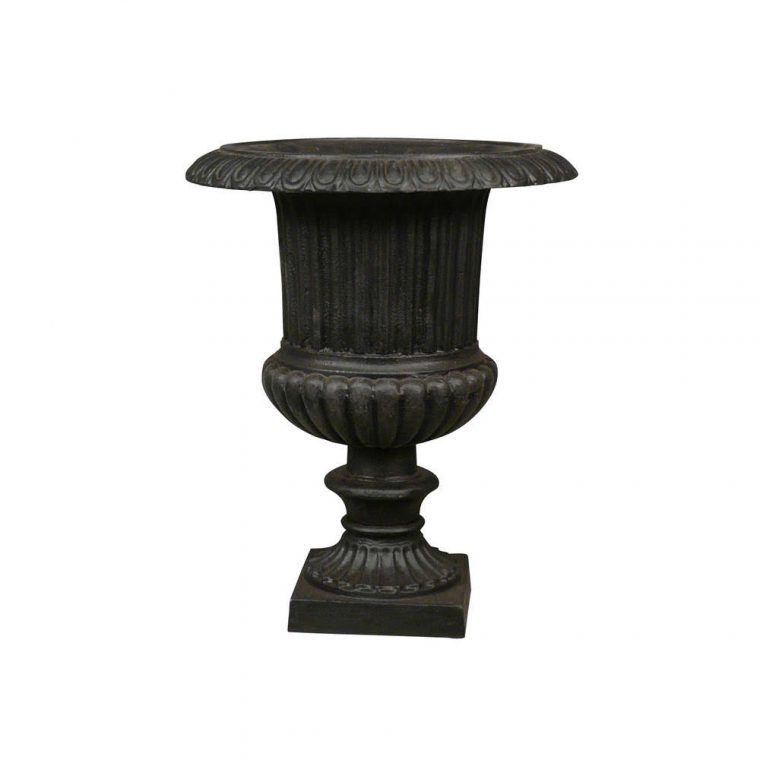Venetian Cast Iron Urn – Vase Medicis avec Pot En Fonte Pour Jardin