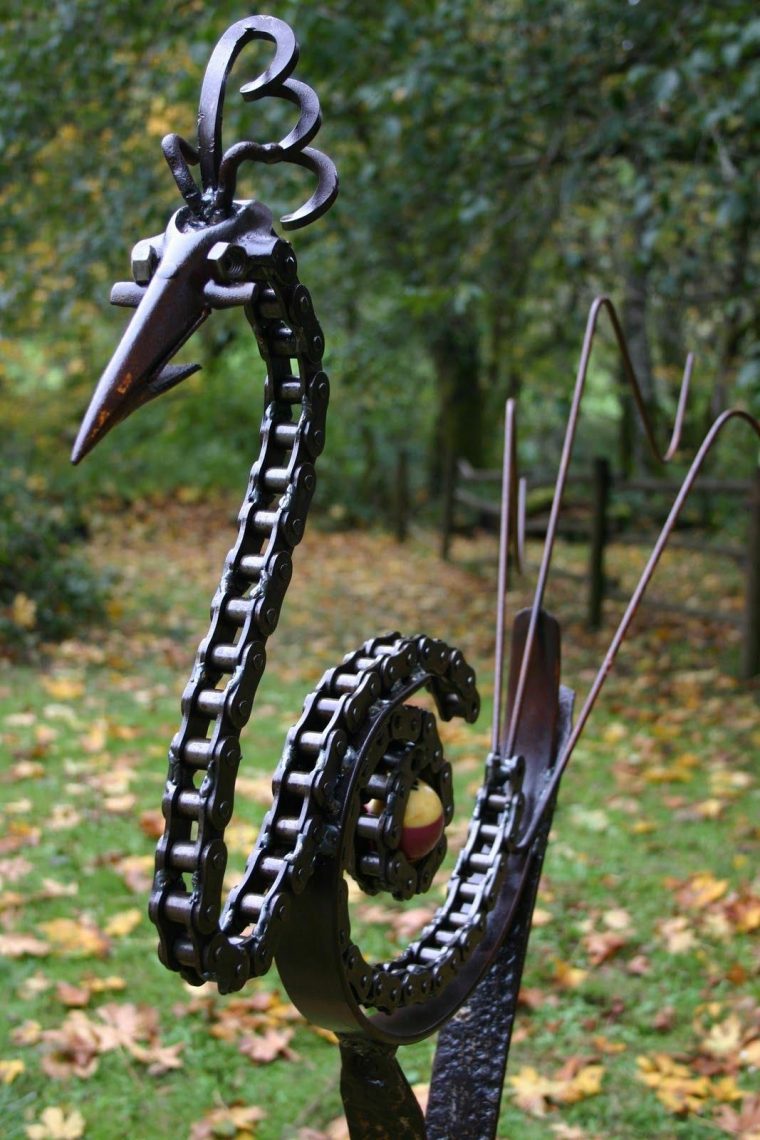 Welding Chain Art #weldingart | Sculpture Animaux, Soudure … serapportantà Animaux Fer Forgé Jardin