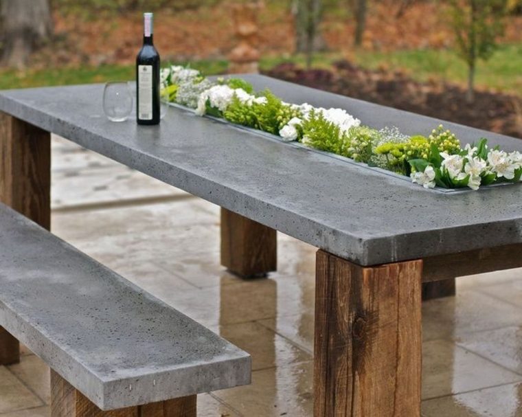 When You Have Invested In An Outdoor Wood Table, You Need To … concernant Table De Jardin En Ciment