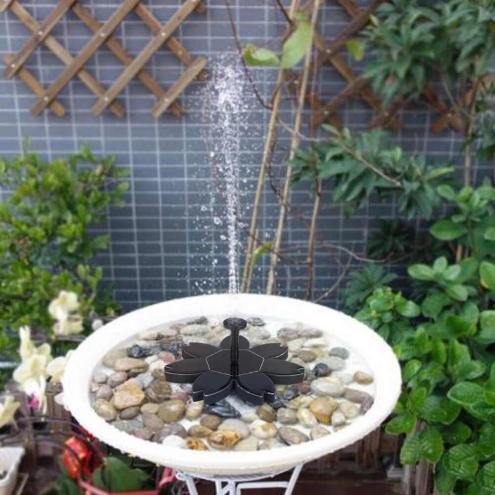 3 Types Solar Fountain Water Fountain Flower Round Shaped Garden Decoration  Electric Fontaine Solaire Waterfall Bird Bath Pump tout Fontaine Solaire