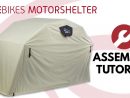 Acebikes Motor Shelter, Faltgarage, L'abri Moto, Assembly Tutorial dedans Abri Moto