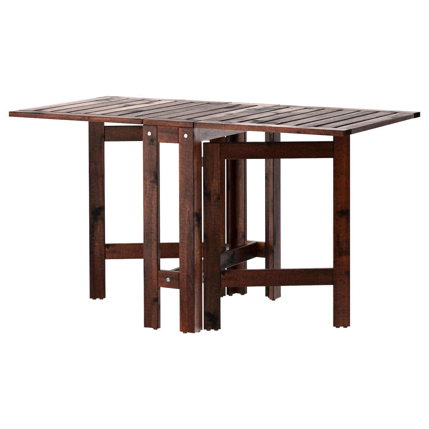 Äpplarö Table Pliante, Extérieur - Teinté Brun 20/77/133X62 Cm concernant Table Pliante Ikea