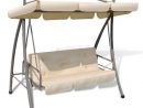 Balançoire Balancelle Transat/lit Avec Auvent Blanc Pour Extérieur tout Lit Balancelle Jardin