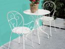 Blooma Flores Ferforje Sandalye Beyaz - Koçtaş | Tasarım ... à Table De Jardin Blooma
