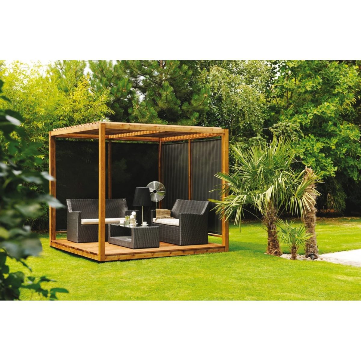 Burger - Pergola En Bois Cubik - Pas Cher Achat / Vente ... à Garage Bois Pas Cher