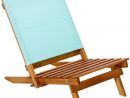 Caldos Chaise Basse De Jardin Bleue En Acacia Et Textilène ... destiné Chaise Basse De Jardin