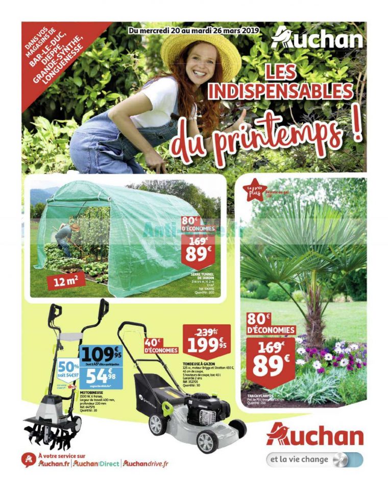 Catalogue Auchan Du 20 Au 26 Mars 2019 (Nord Jardin … dedans Auchan Jardin