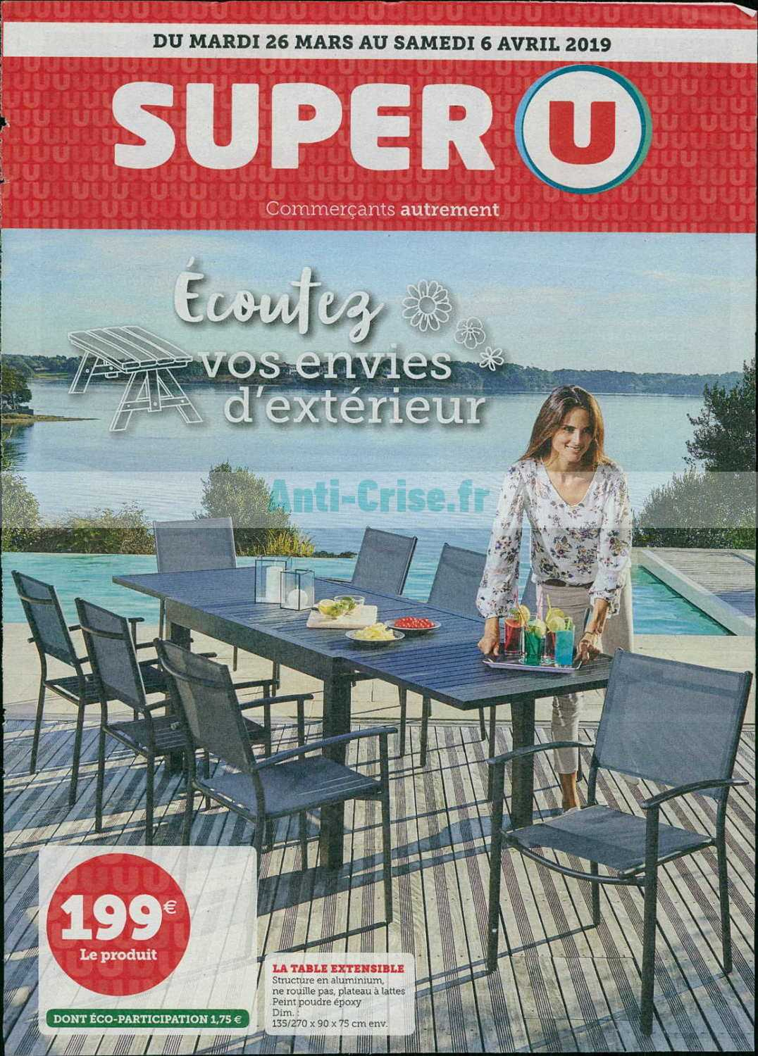 Catalogue Super U Du 26 Mars Au 06 Avril 2019 (Extérieur ... concernant Table Exterieur Super U