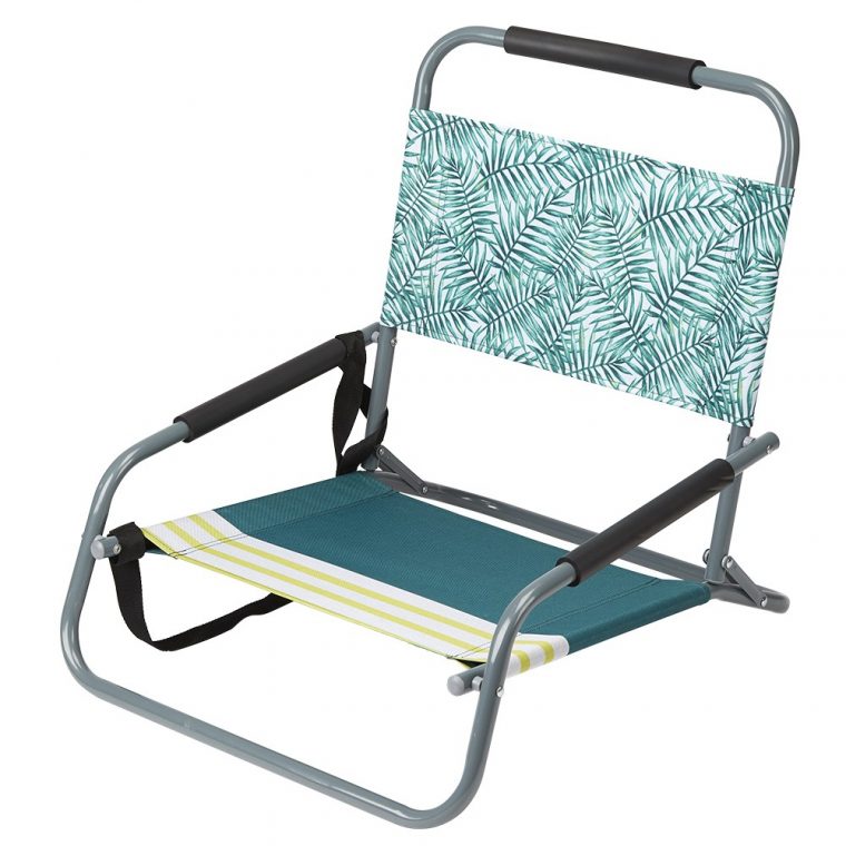 Chaise De Plage Basse Pliante Design Tropical destiné Chaise Basse Jardin
