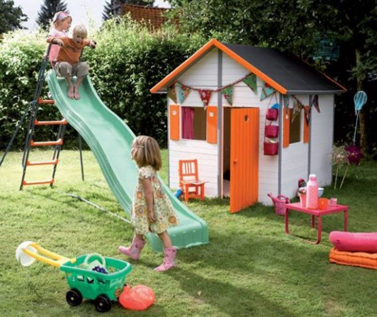 Cheerful Kids House Toys | Jardin Pour Enfants, Cabane … serapportantà Jeux De Jardin Enfant