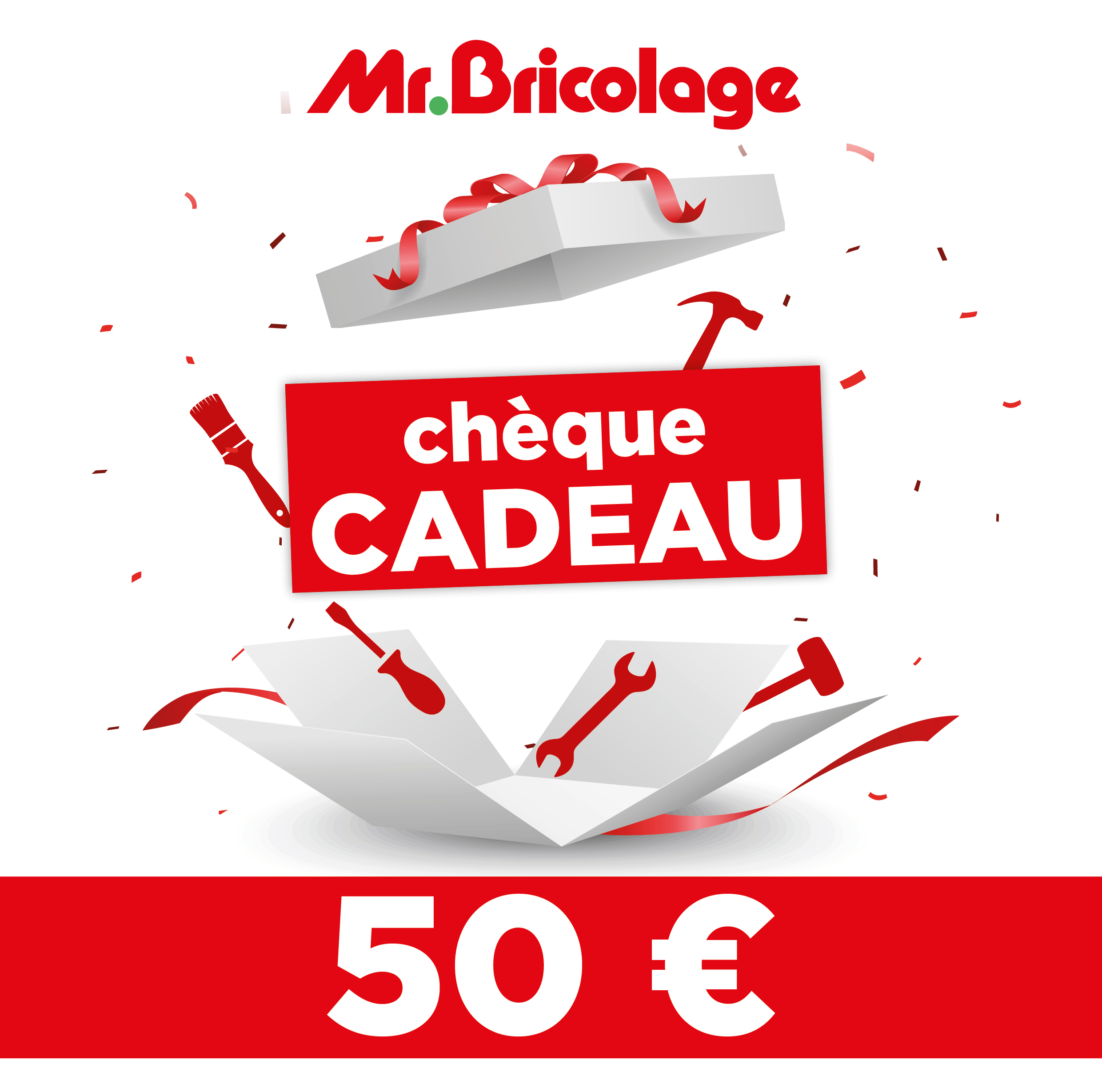 Chèque Cadeau Mr.bricolage 50 € - Mr.bricolage concernant Mr Bricolage Belgique
