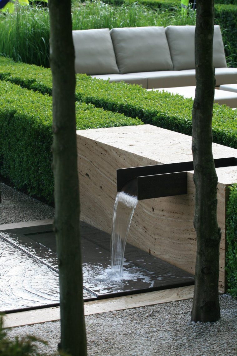 Décoration De Jardin Moderne Avec Bassin Aquatique | Deco … serapportantà Bassin De Jardin Moderne