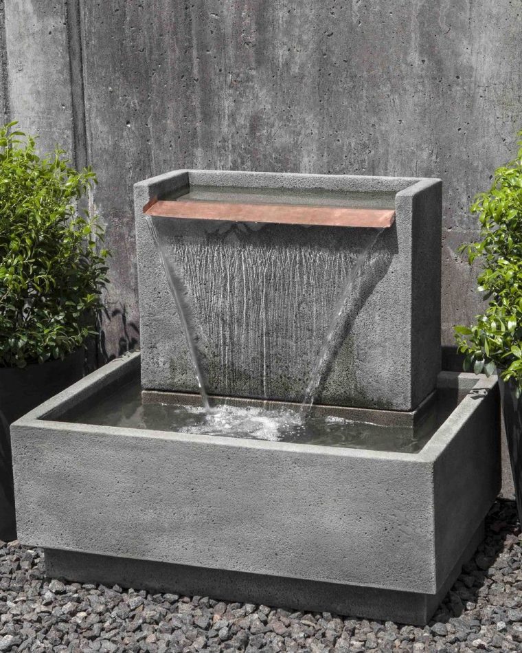 Falling Water Ii Garden Fountain | Fontaine De Jardin … dedans Fontaine De Jardin Moderne
