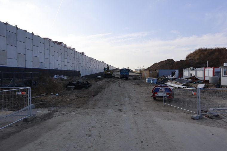 File:construction Works At Expressway S2 (Miasteczko Wilanów … destiné Bricoman
