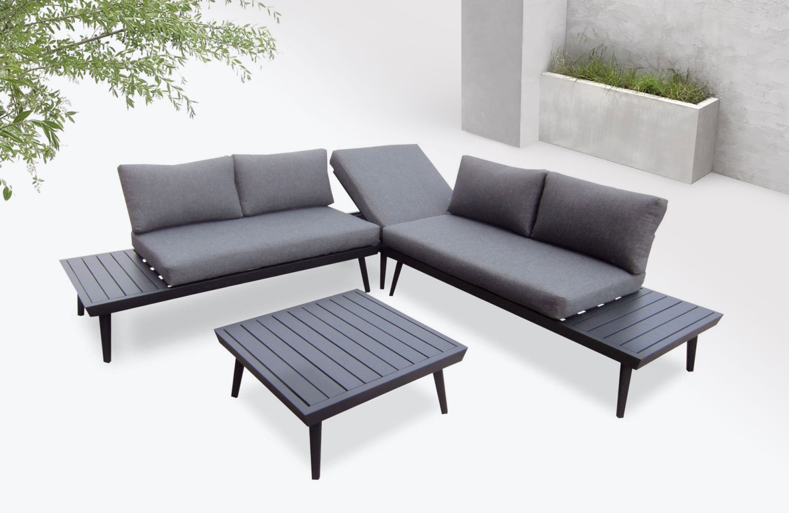 Garden Furniture Aluminium Vigo | Bobochic ® tout Salon De Jardin Aluminium