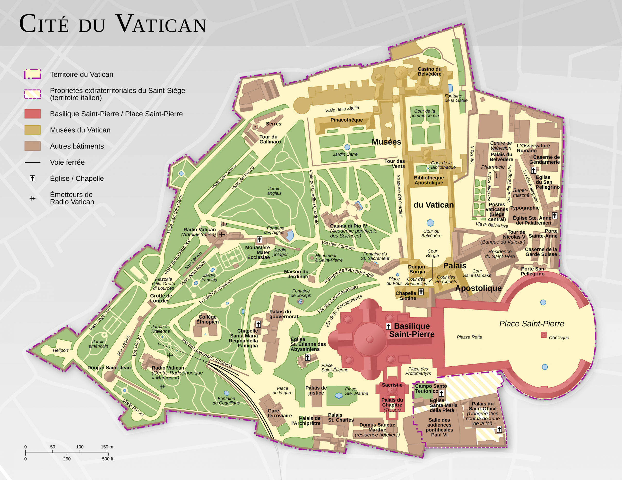 Géographie Du Vatican — Wikipédia serapportantà Jardin Du Vatican