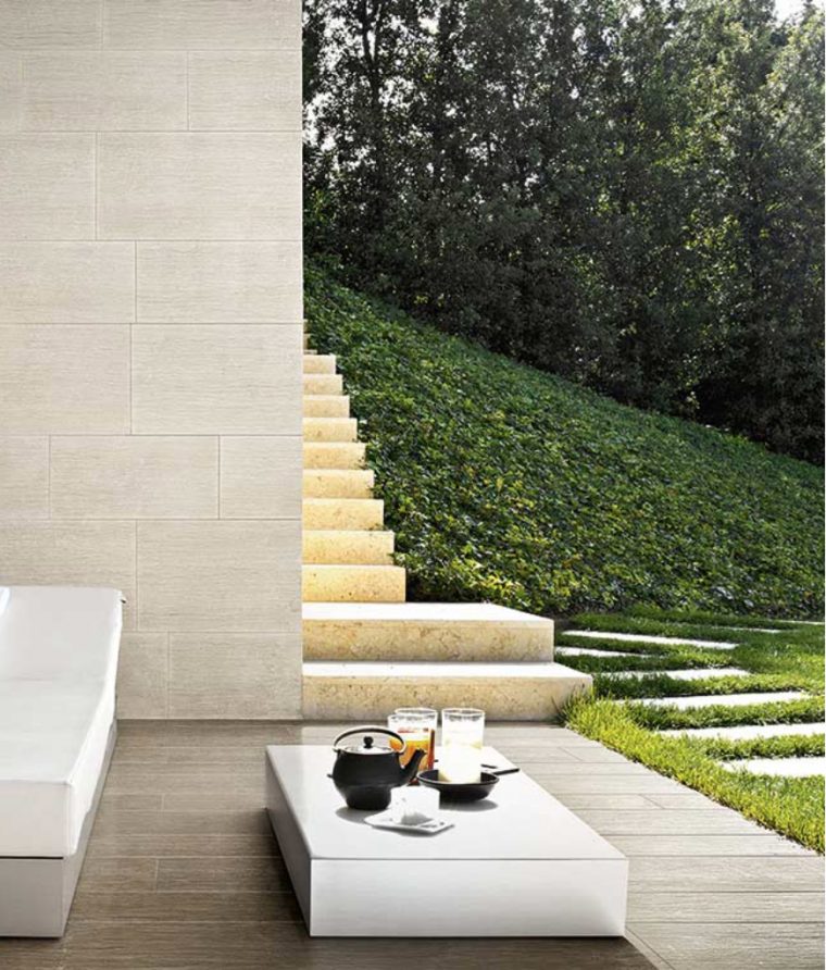 Geotech Carrelage Aspect Basalte Floor Gres Florim Mur Tons … encequiconcerne Salon De Jardin Design Blanc