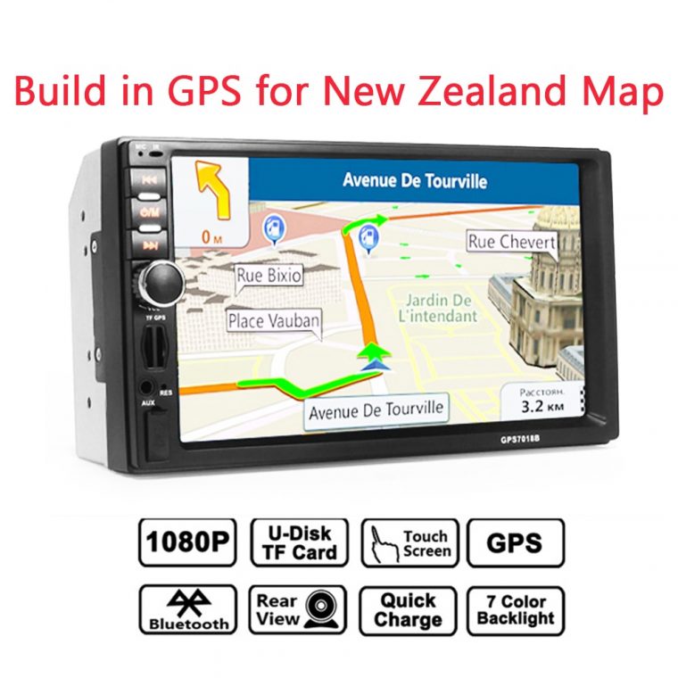 Gubang 7 "2Din Dokunmatik Ekran Araba Stereo Bluetooth Ile Indash & Uzaktan  Kumanda, Avustralya Yeni Zelanda Wce Için Gps Sistemi à Jardin Discount