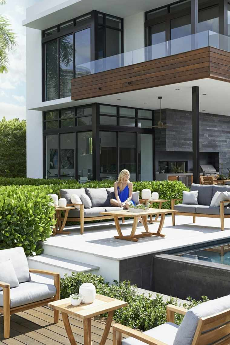 Idée Jardin Et Terrasse : Créer Un Salon De Jardin Convivial avec Salon De Jardin Design Blanc
