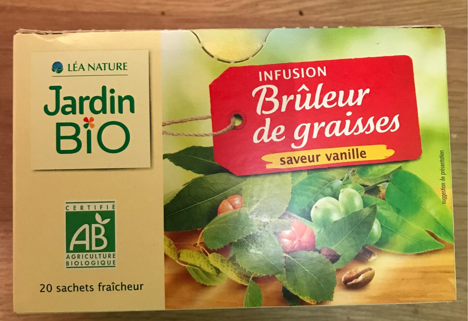 Infusion Brûleur Jardin Bio Vanille - 30 G (20 Sachets De 1,5 G) dedans Infusion Jardin Bio