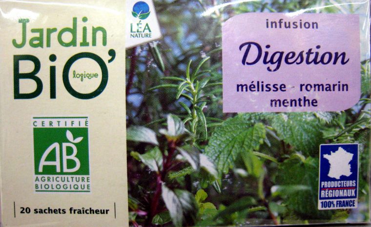 Infusion Digestion – Jardin Bio – 30 G (20 Sachets De 1,5 G) dedans Infusion Jardin Bio