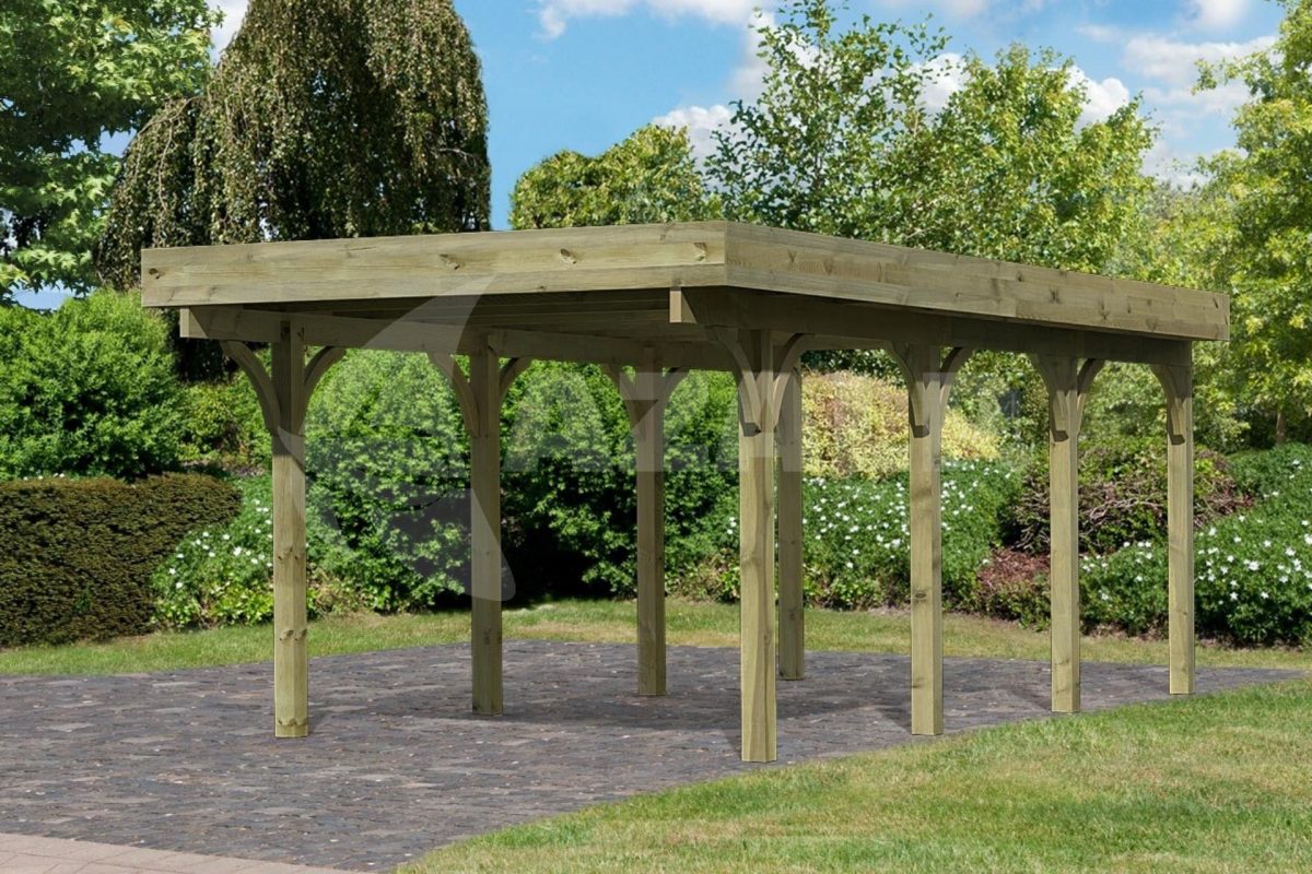 Karibu Premium Carport Enkel 2 (61990) avec Karibu Carport