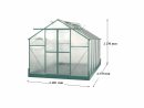 La Maison Du Jardin : Serre Polycarbonate 10.33M² Aluminium ... pour Fabricant Serre Polycarbonate