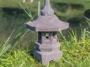 Lampe Japonaise Toro Jardin Zen En Pierre De Lave 50Cm destiné Lanterne Japonaise De Jardin