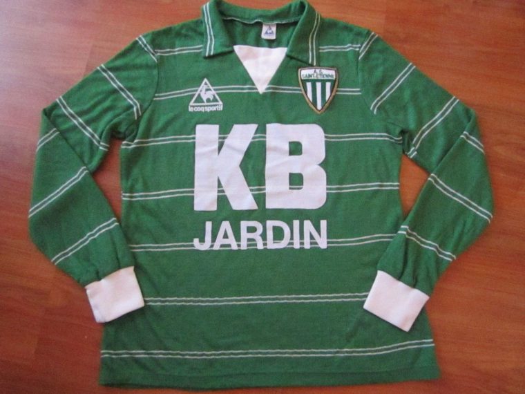 Le Coq 1983 Kb Jardin A.s Saint Etienne Home Football Shirt … concernant Kb Jardin