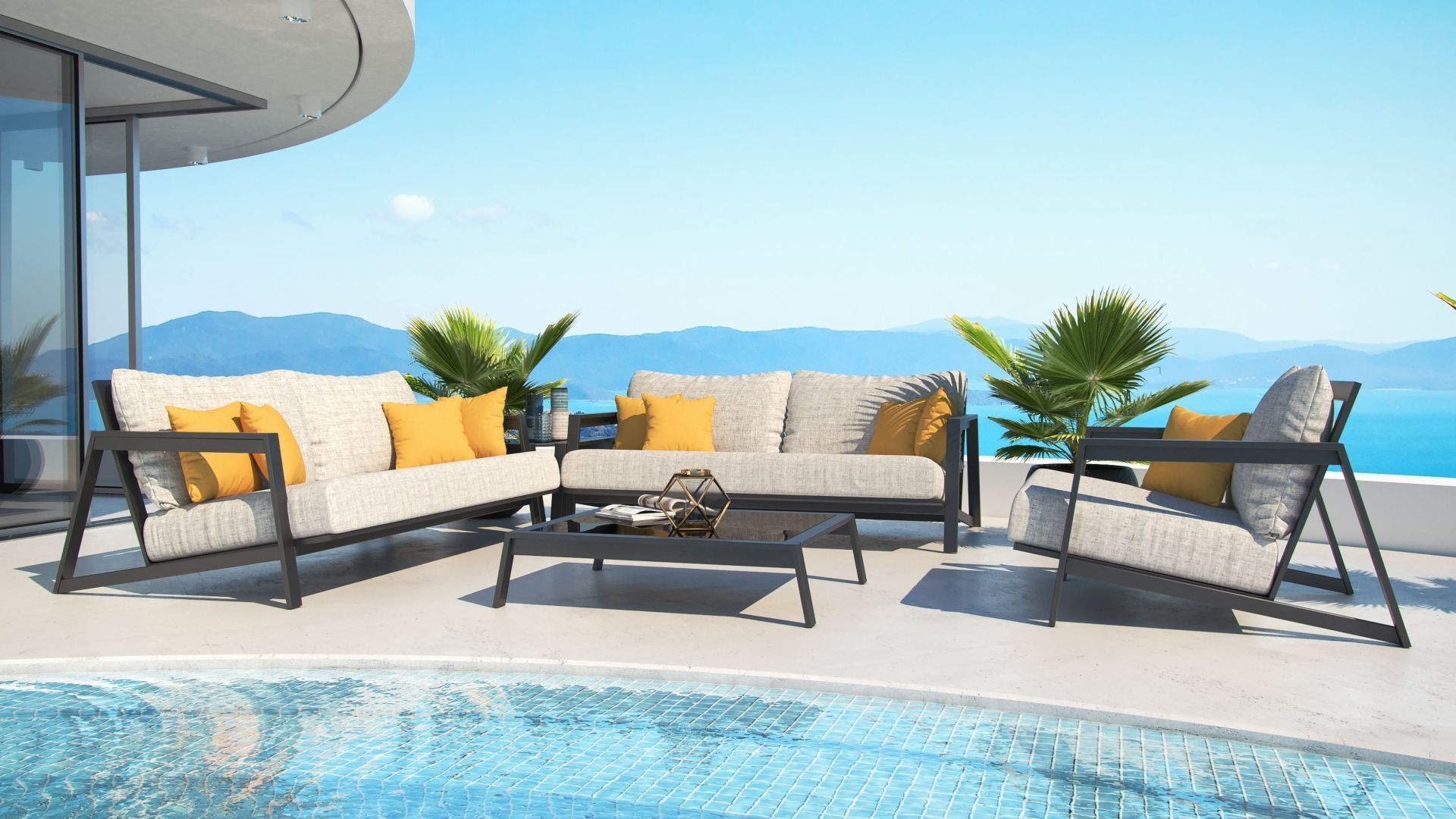 Leonardo | Garden Furniture Design, Luxury Lounge Furniture ... avec Salon De Jardin Hyper U 2019