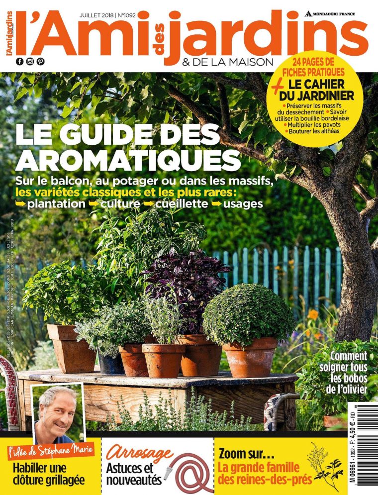 Magazine L'ami Des Jardins Et De La Maison N°1092 – Juillet 2018 tout Ami Des Jardins Magazine