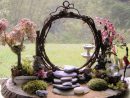 Miniature Fairy Zen Twig Moon Gate Peace Garden With ... à Decor Jardin Zen