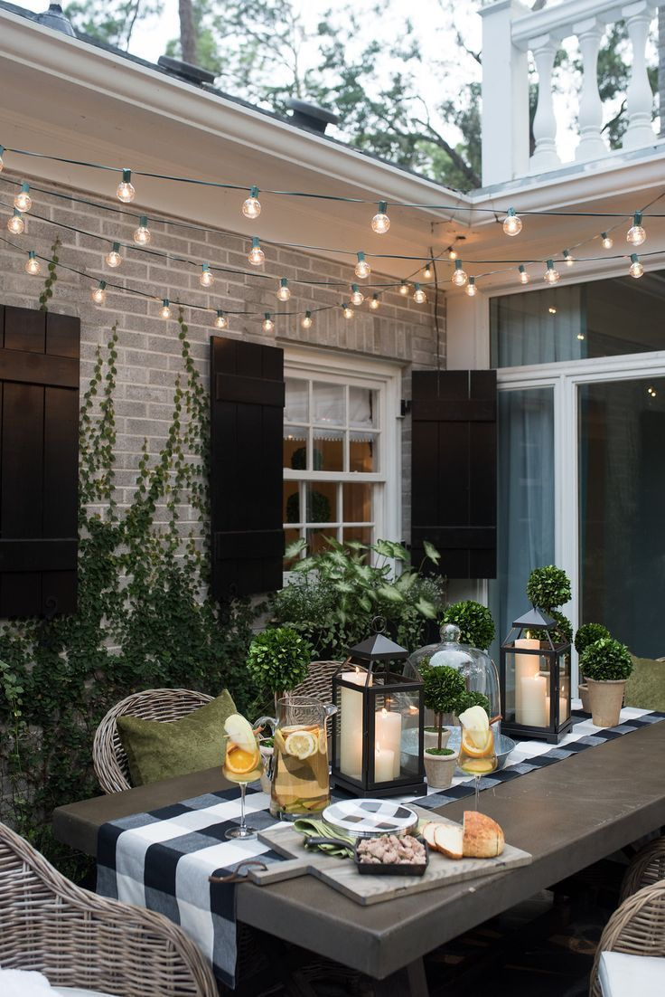Outdoor Patio Inspiration #outdoorpatioideas | Amenagement ... intérieur Deco Design Jardin Terrasse