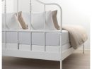Sagstua Bed Frame - White, Espevär Queen | Structure De Lit ... à Lit Fer Forgé Ikea