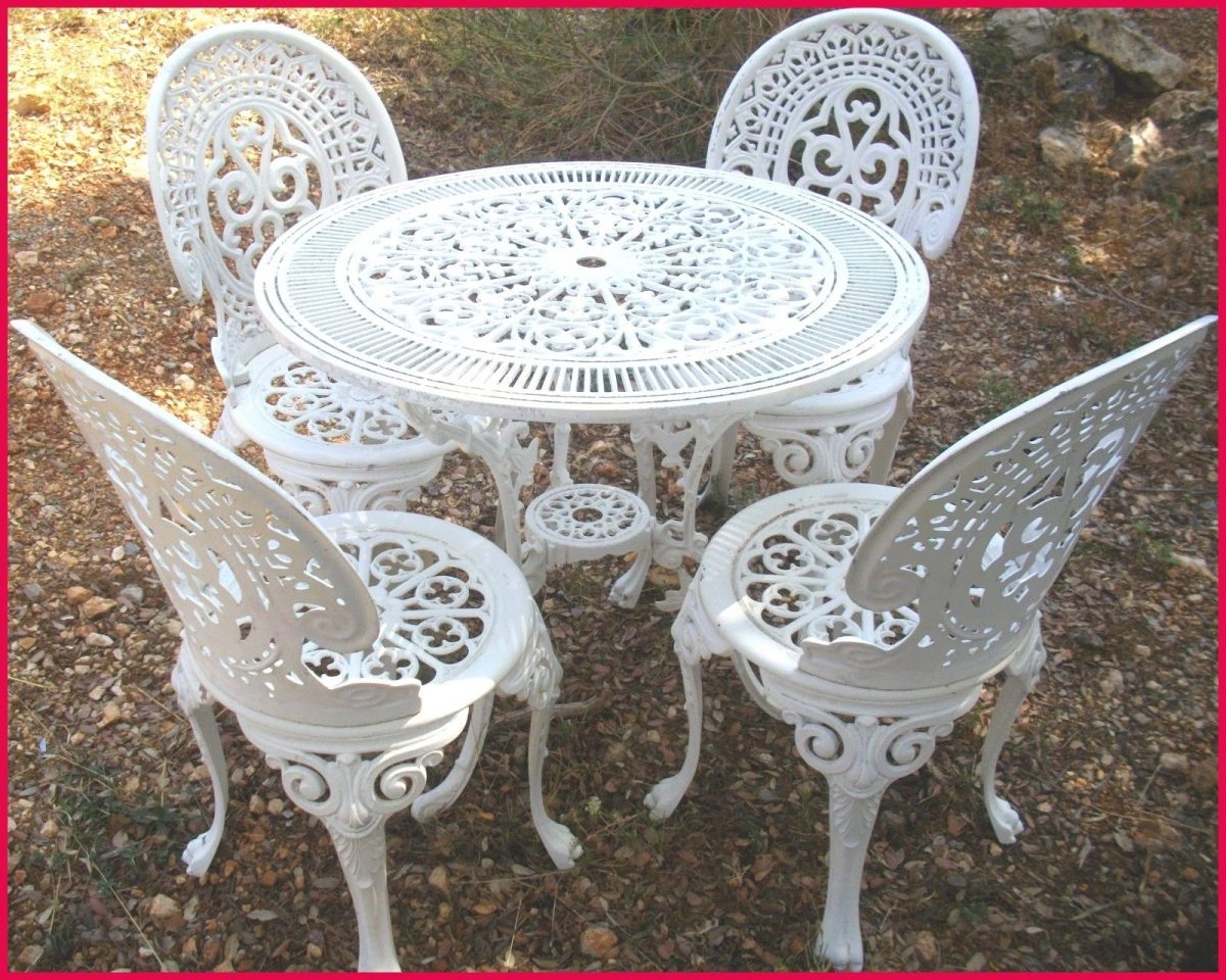 Salon De Jardin En Fer Forgé Ancien | Round Outdoor Dining ... concernant Salon De Jardin En Fer Forge