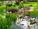 Sculpture De Jardin Ronde - Anneaux De Fer Concentriques pour Deco Jardin