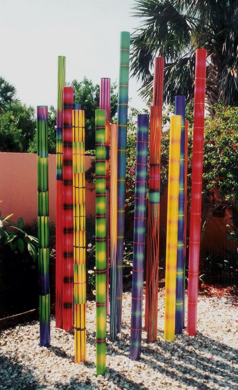 Sculpture These Are Ceramic -Opt. Steel Or Aluminium Tubes … destiné Deco Jardin Bambou