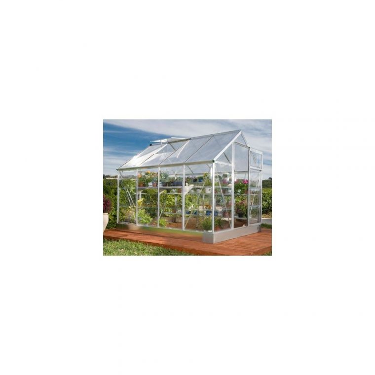 Serre De Jardin En Polycarbonate Transparent 5M² + Embase concernant Serre Polycarbonate 5M2