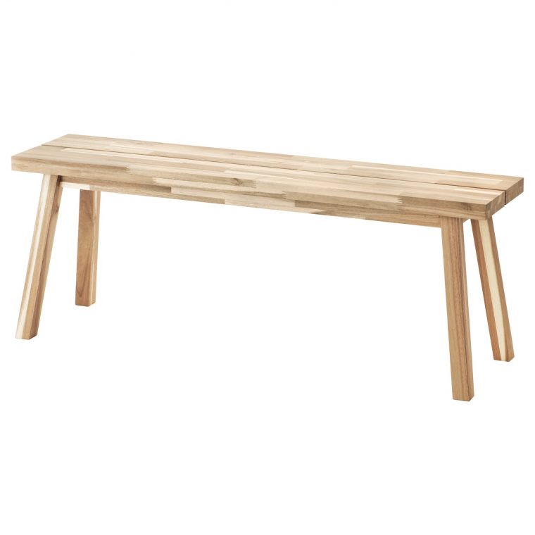 Skogsta Bench – Acacia 120 Cm serapportantà Banc Ikea