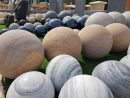 Sphères De Jardin En Granit, Granit Adouci, Terre Cuite ... pour Boule Decorative Jardin
