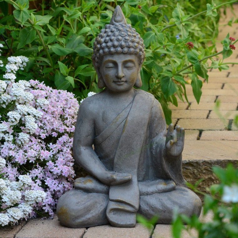 Statuette De Bouddha De 54Cm Décoration Zen Pour Intérieur … concernant Bouddha Pour Jardin Zen