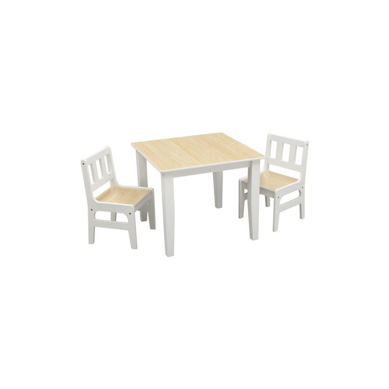 Table Rectangulaire + 2 Chaises Pour Enfants Twin Auchan … intérieur Auchan Chaise