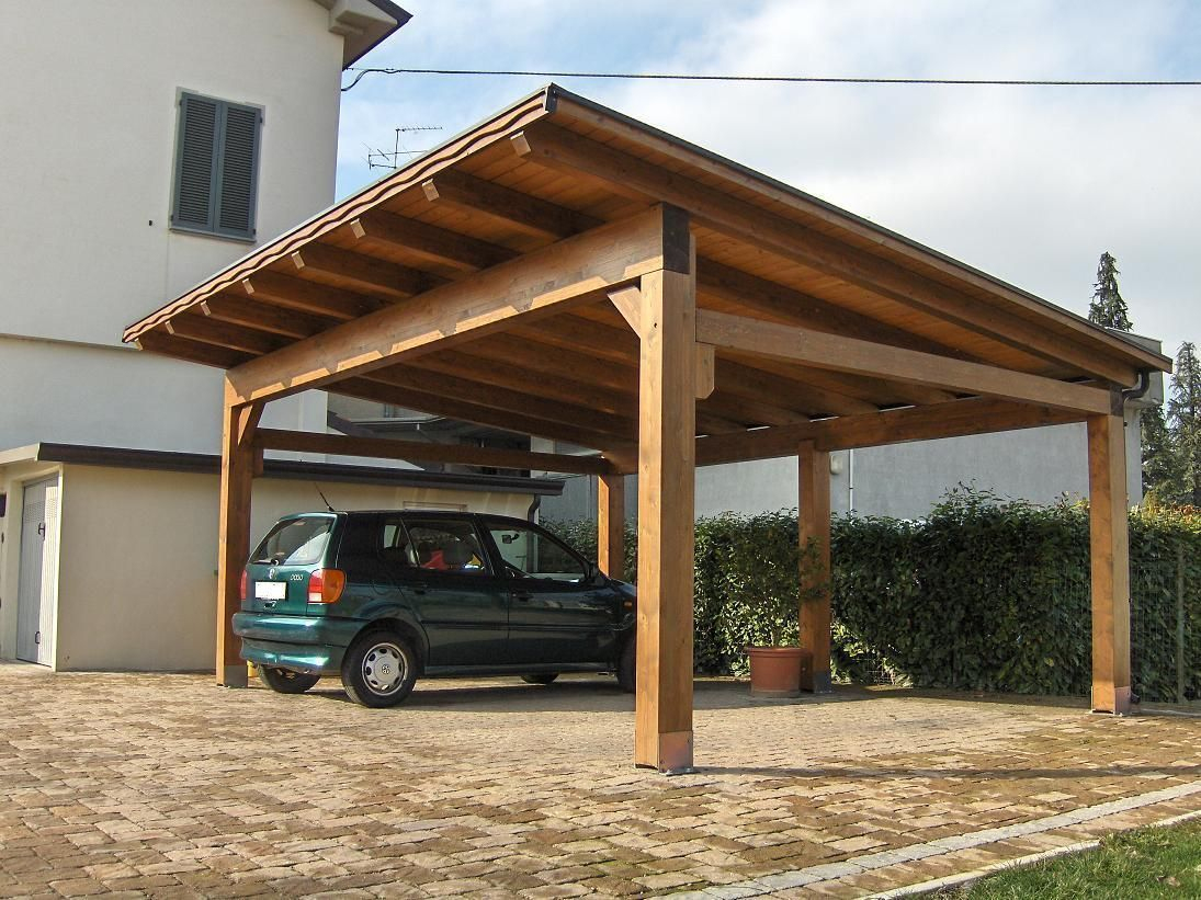 Tettoie Per Auto In Legno | Carport Designs, Pergola Carport ... pour Carport Bois Pas Cher