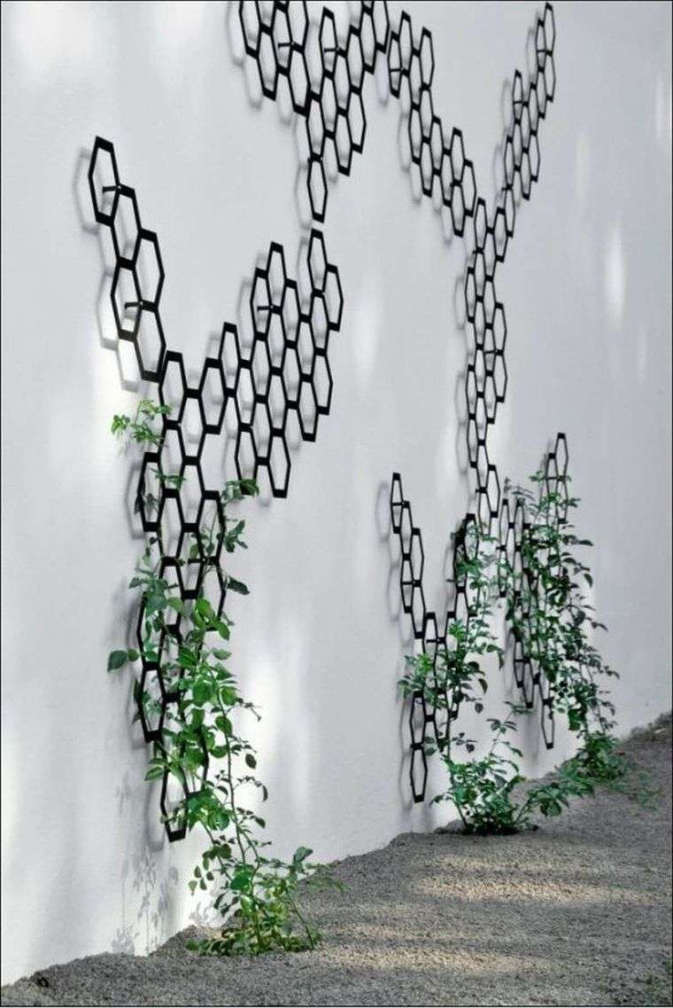 Treillis De Jardin Et Idée De Déco Murale Pour Extérieur ... avec Decoration Murale Pour Jardin