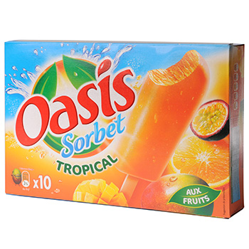 sorbet oasis calories