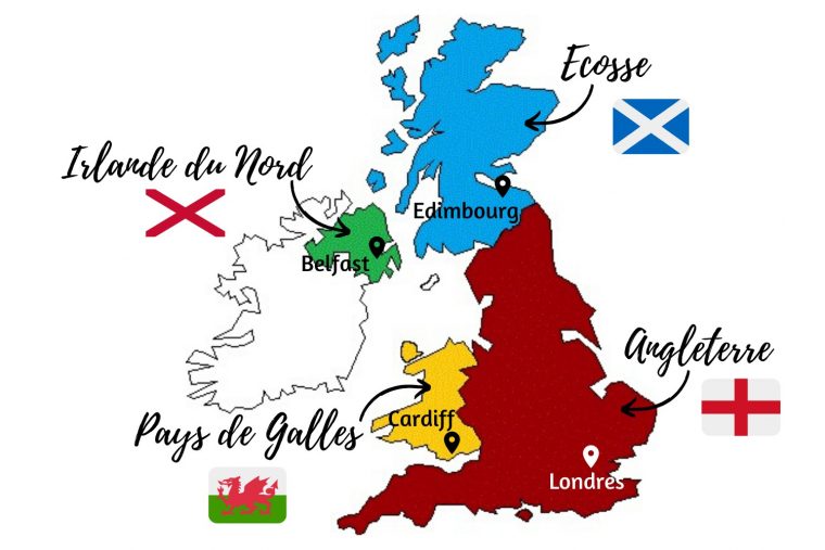 carte du royaume uni en anglais
