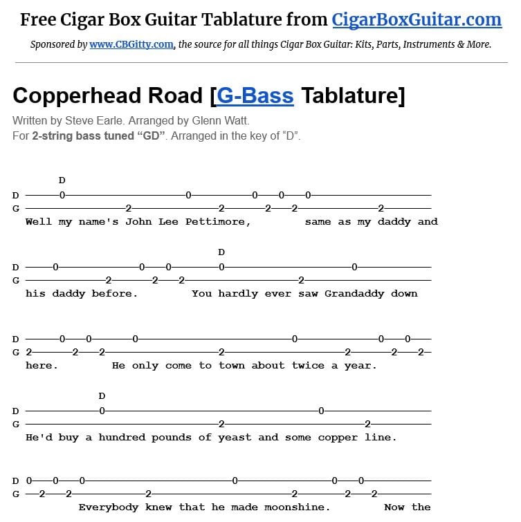tablature road trippin