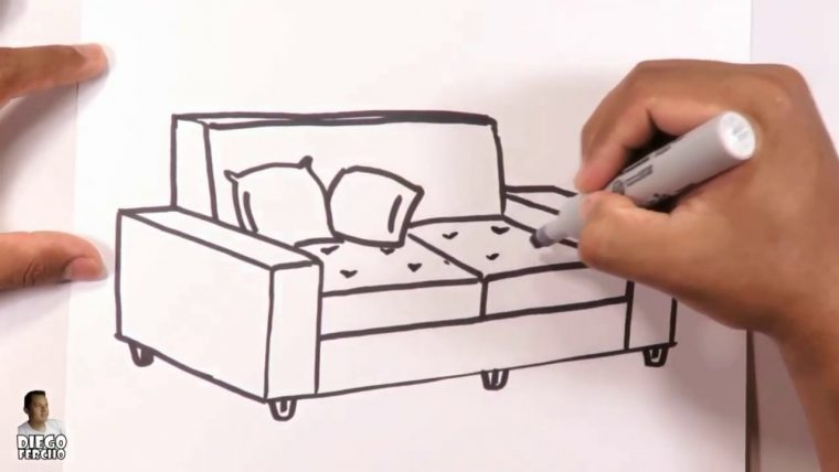 comment dessiner un canapé