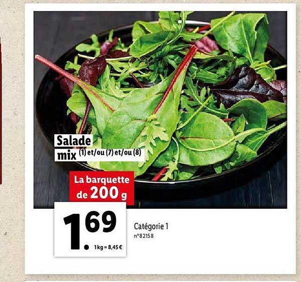 salade avec racine lidl